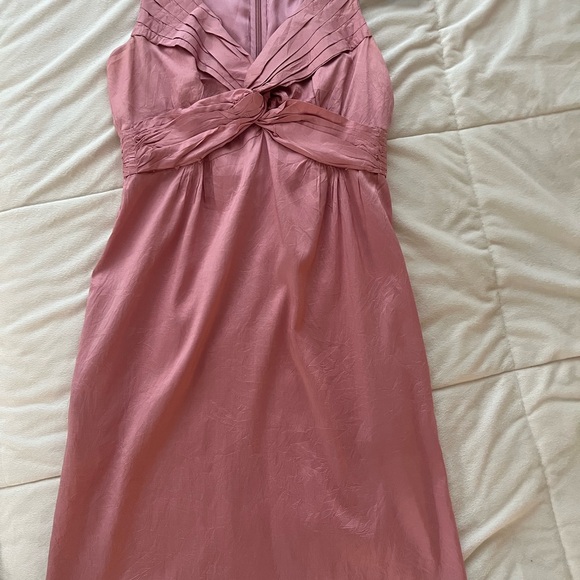 Dusty rose Calypso Saint Bart size 0 (fits like 00 ) pink silk dress semi formal - Picture 12 of 12